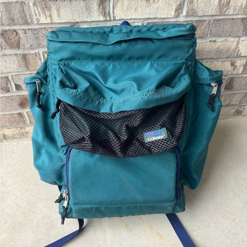 Vintage LL Bean Cooler Ice-Chest Bag Backpack Multi-Pocket Backpacking Hiking